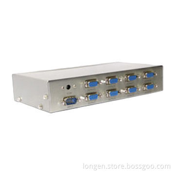 8-way VGA Splitter, 250MHz Frequency